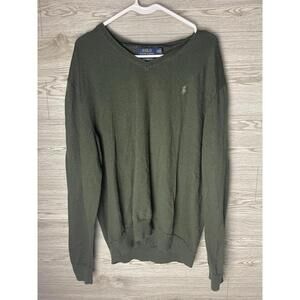 Polo Ralph Lauren Sweater Mens XXL  Merino Wool Green #2